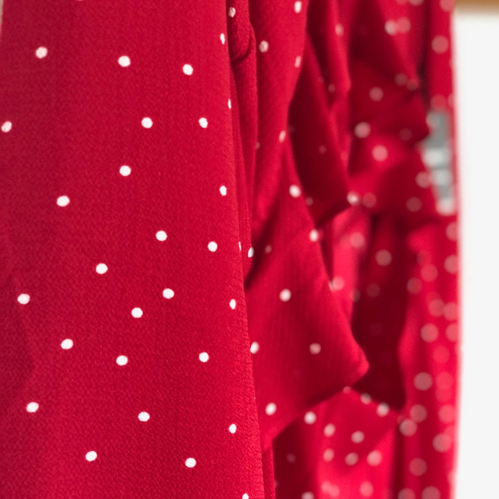 Cutout Polka Dot Jumpsuit